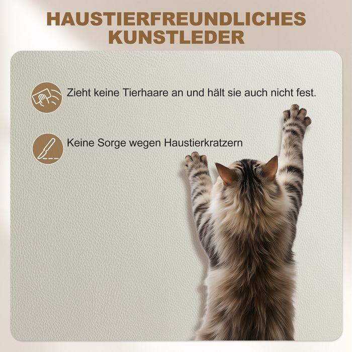 Image du produit Swisshandel24 Bürostuhl, Liegefunktion, Fussstütze, 64x73x120cm, Beige (46.50 - 54.50 cm)