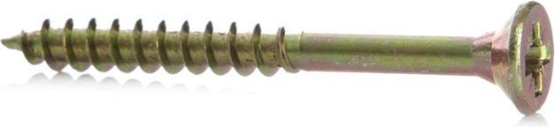 Actual product image Haushalt CHIPBOARD SCREW 6.0X70/42 YLW ZP10PCS G2