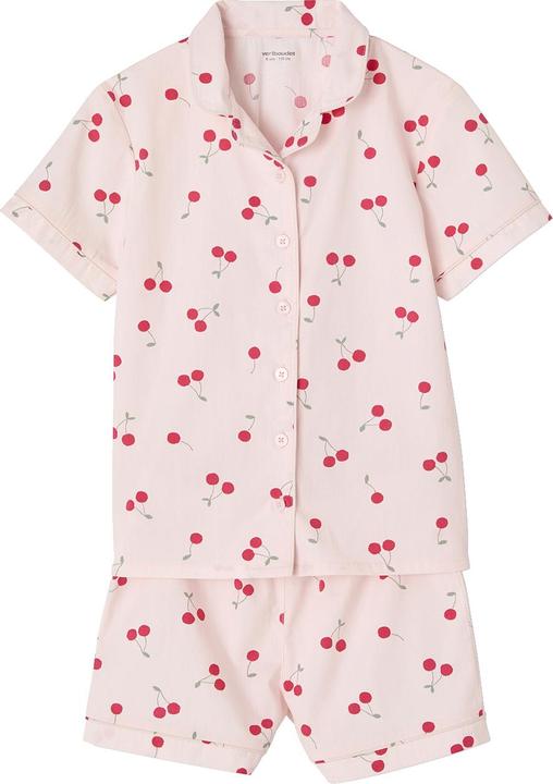 Produktbild Vertbaudet Mädchen Schlafanzug aus Popeline CHERRY (140)