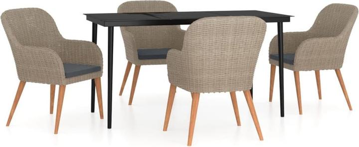 Produktbild vidaXL Garten Essgruppe (140 x 70 x 74 cm)