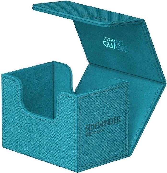 Ultimate Guard Card Box XenoSkin Sidewinder Monocolor 80+ Petrol Blue