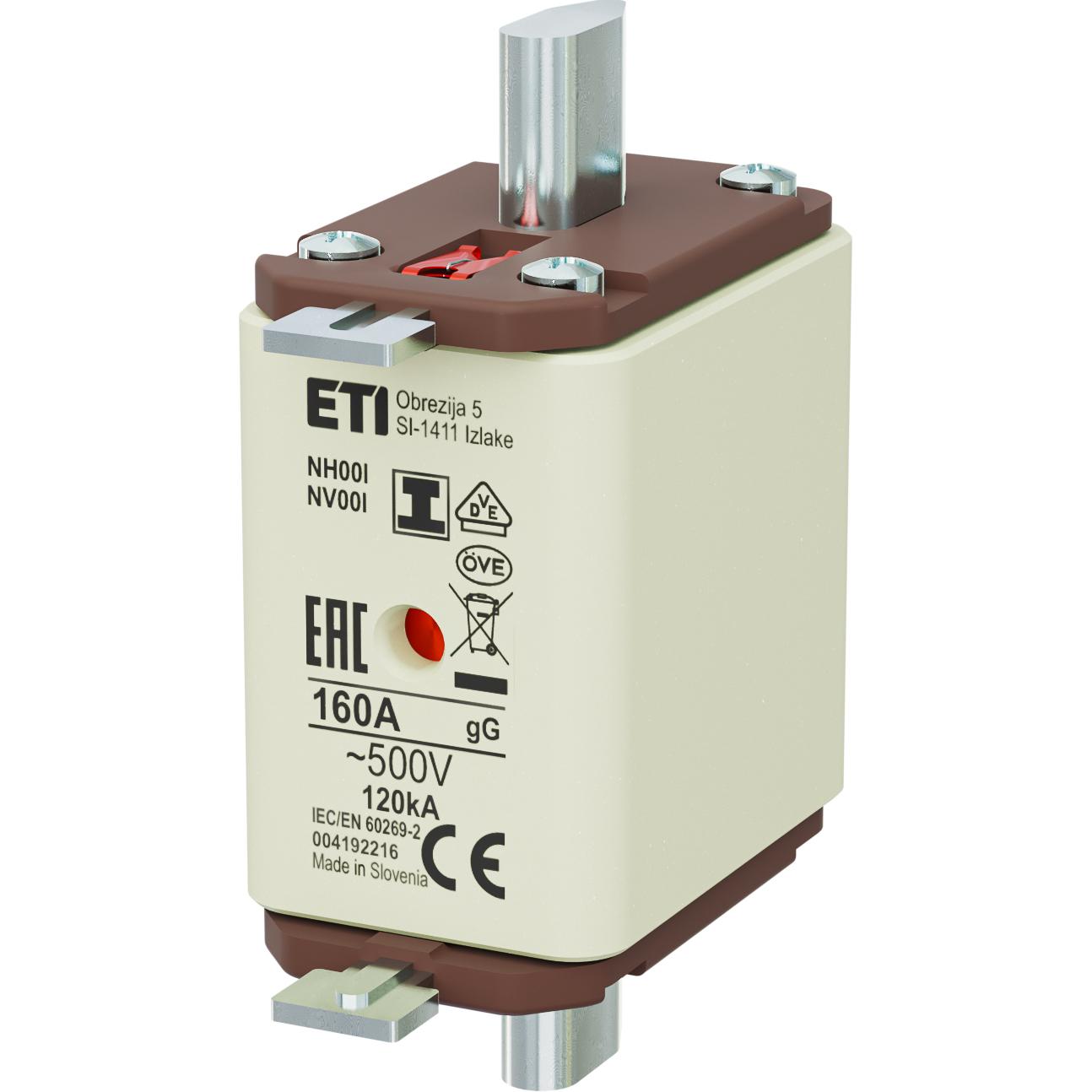 Eti, Fusibile, NH fusibile 00 combi 160A