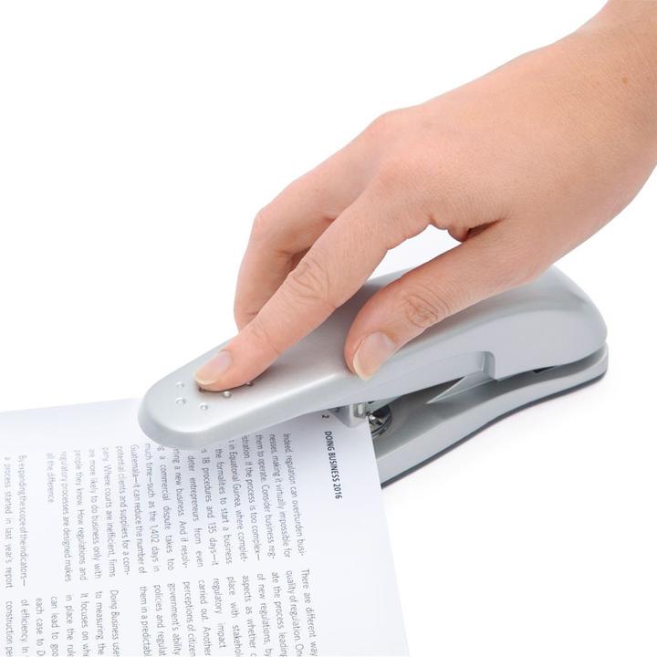 Actual product image Rapesco 0745 Zero - 02 Half strip metal stapler - 20 sheets - silver (20 Sheets)