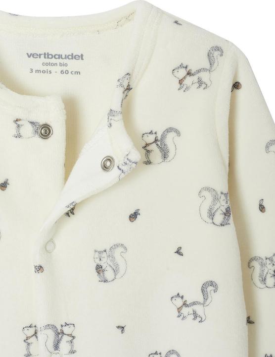 Image du produit Vertbaudet Bio-Kollektion: 2er-Pack Baby Strampler aus Samt (56)