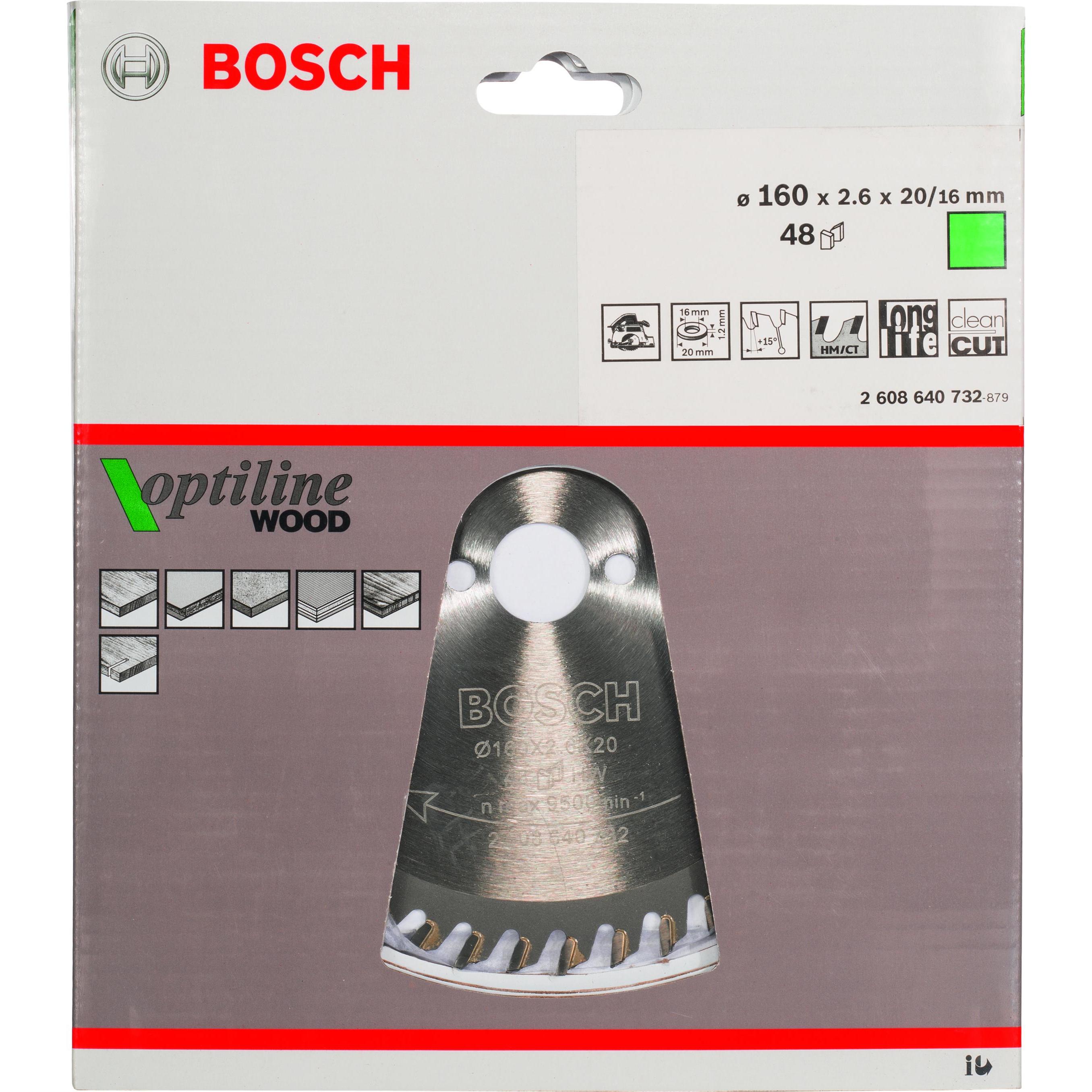 Thumbnail - Bosch Professional Zubehör, Sägeblatt, PRO Wood Kreissägeblatt, 160 x 2.6 x 20 mm