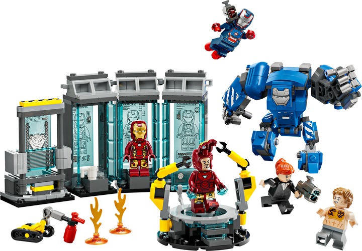 Image du produit LEGO Le laboratoire d'Iron Man : la salle des armures (76315, LEGO Super Mario)