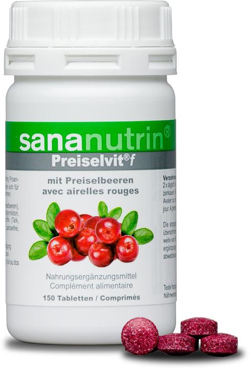 Actual product image Sananutrin f Cranberry Concentrate with Vit. C 1 (150 Piece, Pills, 98 g)