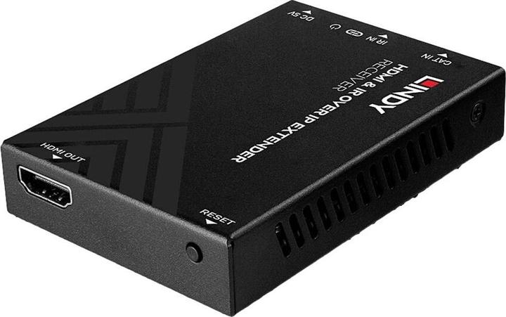 Actual product image Lindy HDMI & IR over IP Receiver Adds another receiver to an existing extender system (38398) for the