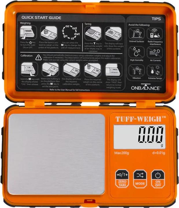 Produktbild OnBalance On Balance Tuff Wiegh Pocket Scale 200 x 0.01g Orange