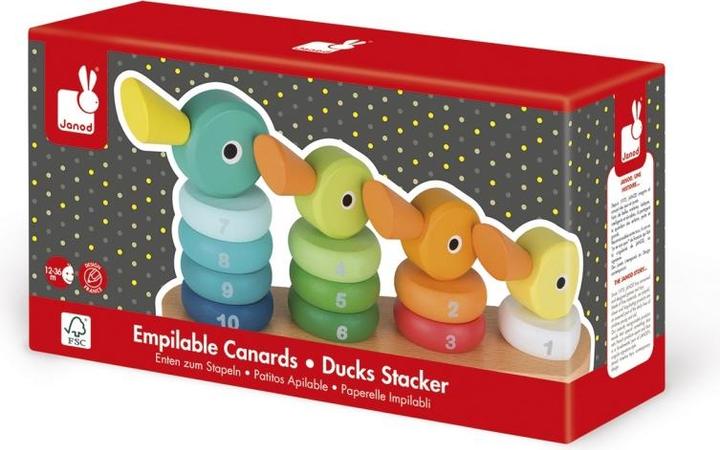 Actual product image Janod Stacking game duck family