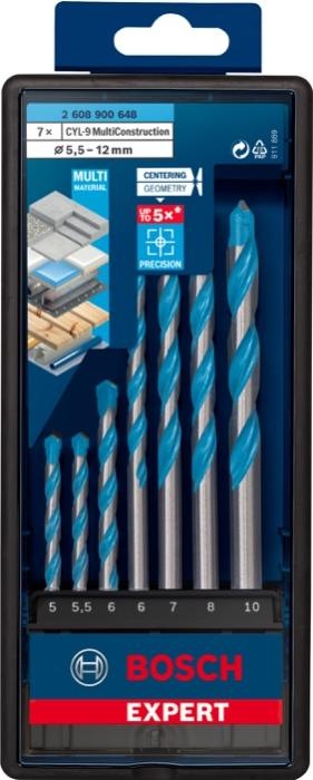 Actual product image Bosch Professional Zubehör Expert CYL-9 (5.5 mm, 6.0 mm, 5.0 mm, 10.0 mm, 7.0 mm, Ø 8.0 mm)