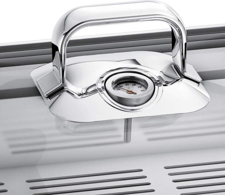 Produktbild WMF Dampfgarer Bräter 6,5l Glasdeckel Garblech Vitalis Aroma Edelstahl Induktion (Bräter + Schmortopf, Edelstahl)