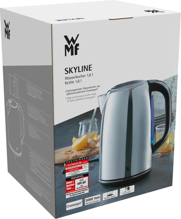 Produktbild WMF Wasserkocher Edelstahl 1,6l Kalkfilter 360° Gerätesockel Skyline 3000W poliert (1.60 l)