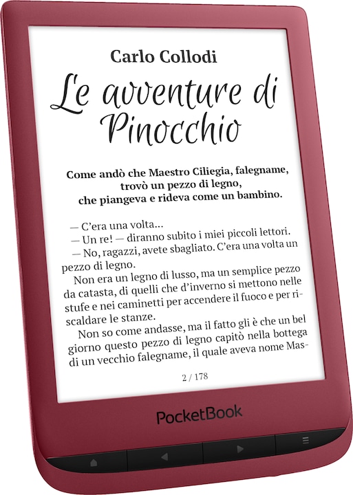 Actual product image PocketBook Touch Lux 5 (6", 8 GB, Ruby Red)
