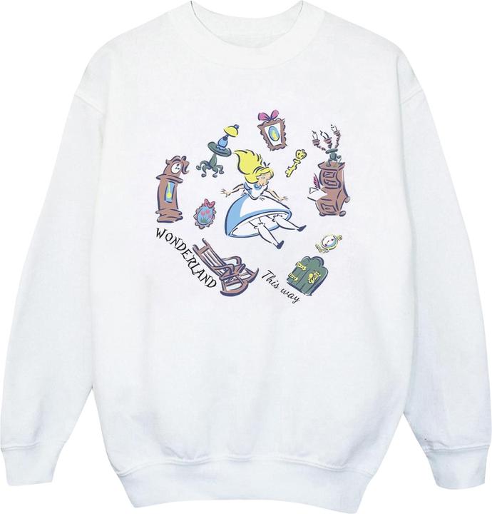 Produktbild Disney Jungen Alice im Wunderland Falling Sweatshirt (116)