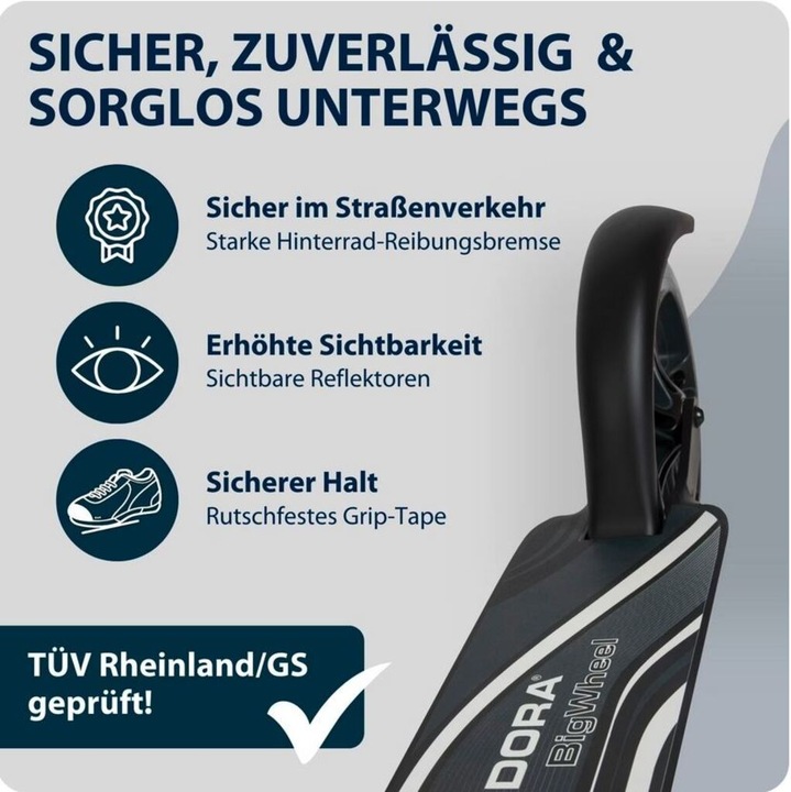 Productafbeelding Hudora Wielstap 205 - Zwart