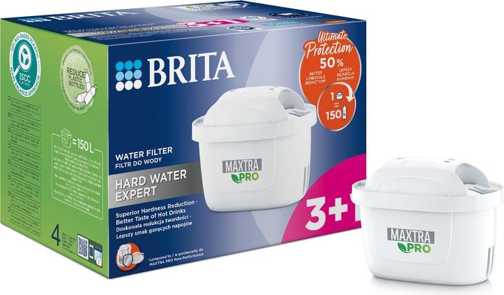 Produktbild Brita Maxtra Pro Hard Water Expert Filter 3+1 Stück (4x)