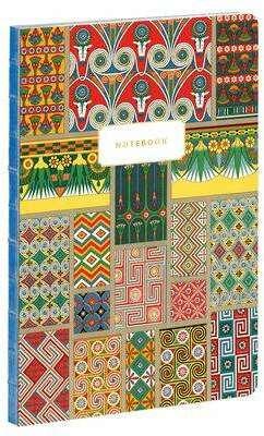Ancient Egypt Patterns - Albert Racinet A5 Notebook (A5, Speziallineatur, Harter Einband)