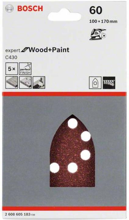 Actual product image Bosch Professional Zubehör Schleifblatt C430 (100)