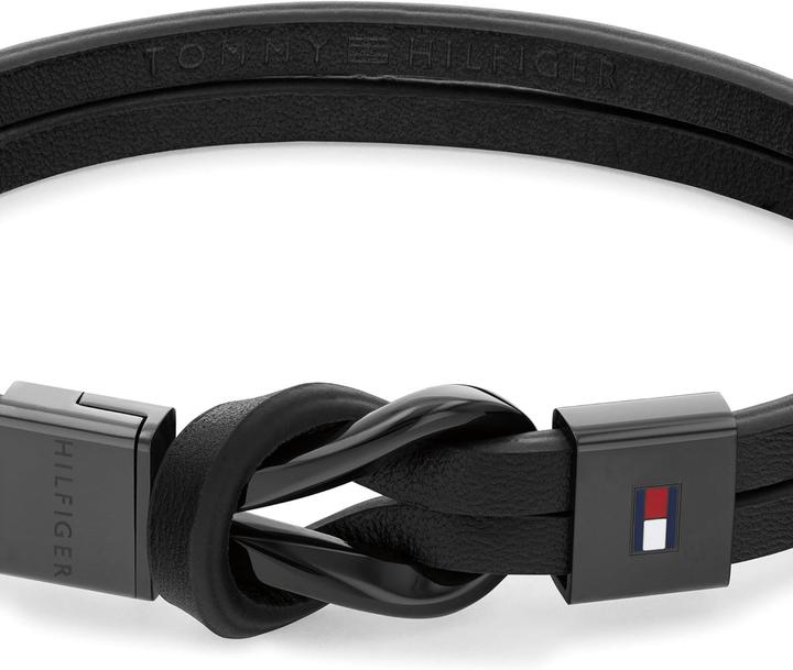Produktbild Tommy Hilfiger Braided Knot Armband (20 cm, Edelstahl, Leder)
