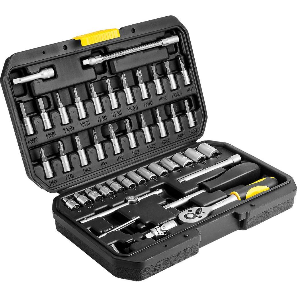 Topex, Chiave a bussola + esagonale, Kit di attrezzi 46 e. (38D640)