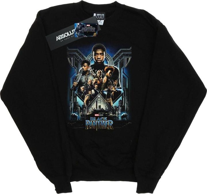 Produktbild Black Panther Film Poster Baumwolle Sweatshirt (M)