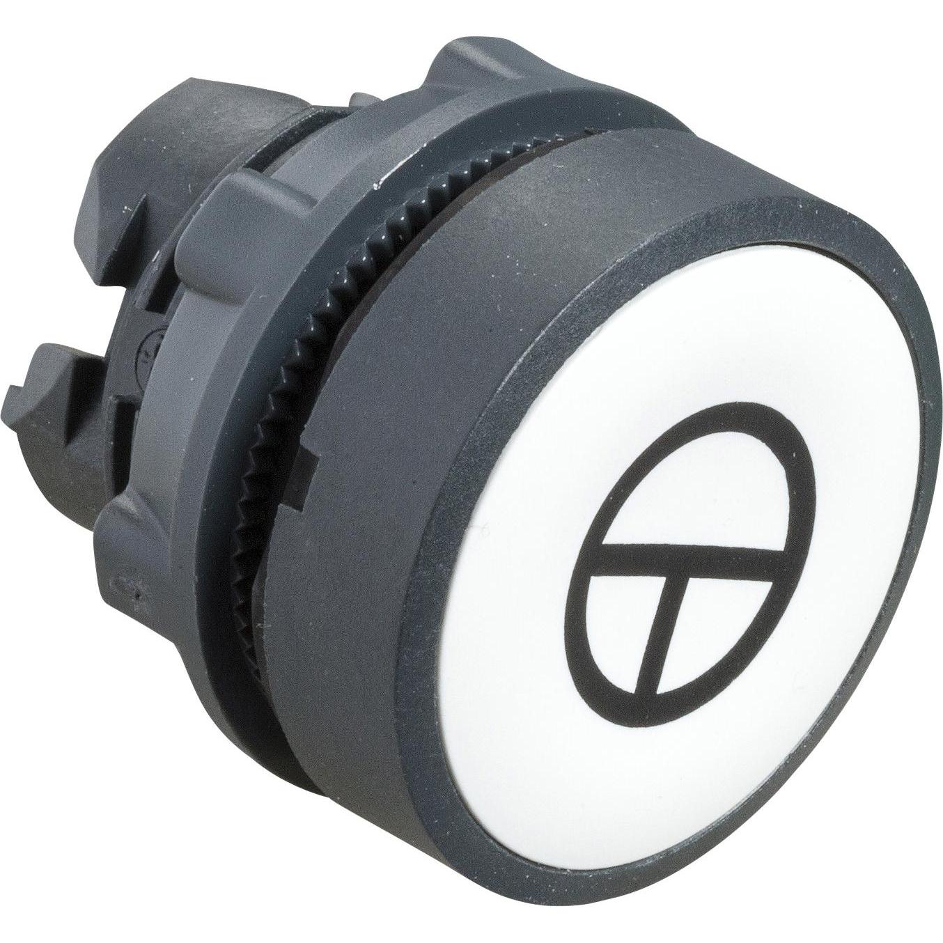 Schneider Electric Frontelem., weiss, flach f. Drucktaster ZB5AA145, Taster + Schalter, Weiss