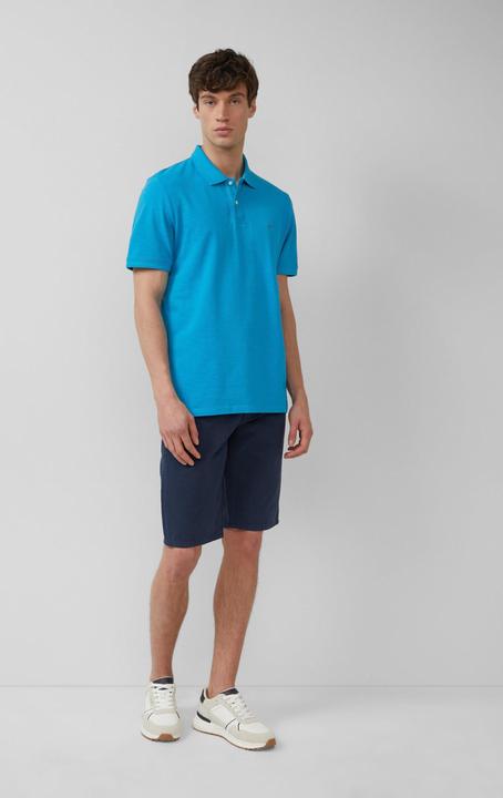 Actual product image S.Oliver Polo-Shirt Poloshirt mit kleinem Labelpatch und Flammgarnstruktur (XXL)