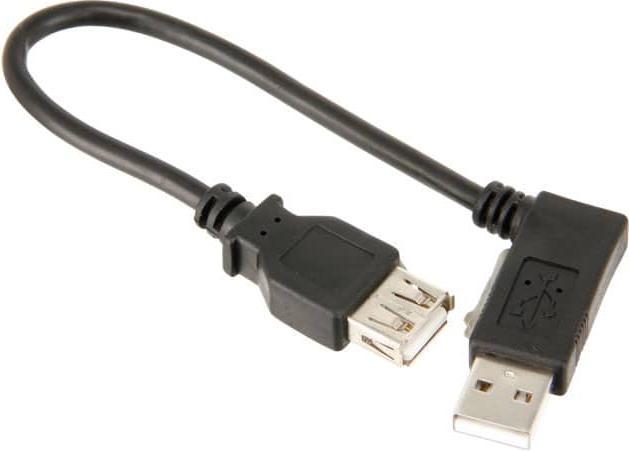 Immagine prodotto Goobay Cavo di estensione USB 2.0 Hi-Speed, nero, 0,15 m (0.15 m, USB 2.0)