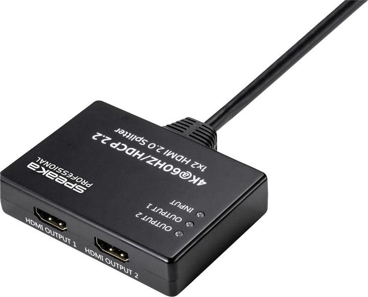 Actual product image SpeaKa Professional 1x2 HDMI Splitter