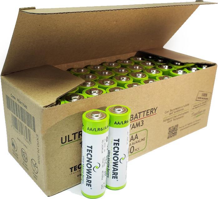 Produktbild Tecnoware ULTRA Alkaline AA Batterie in (40 Stk., AA, 2950 mAh)