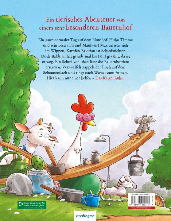 Image du produit Das Katzenhuhn: Was macht der Fisch auf dem Dach? (Allemand, Bernhard Hoëcker, Dominik Rupp, Eva von Mühlenfels, 2024)