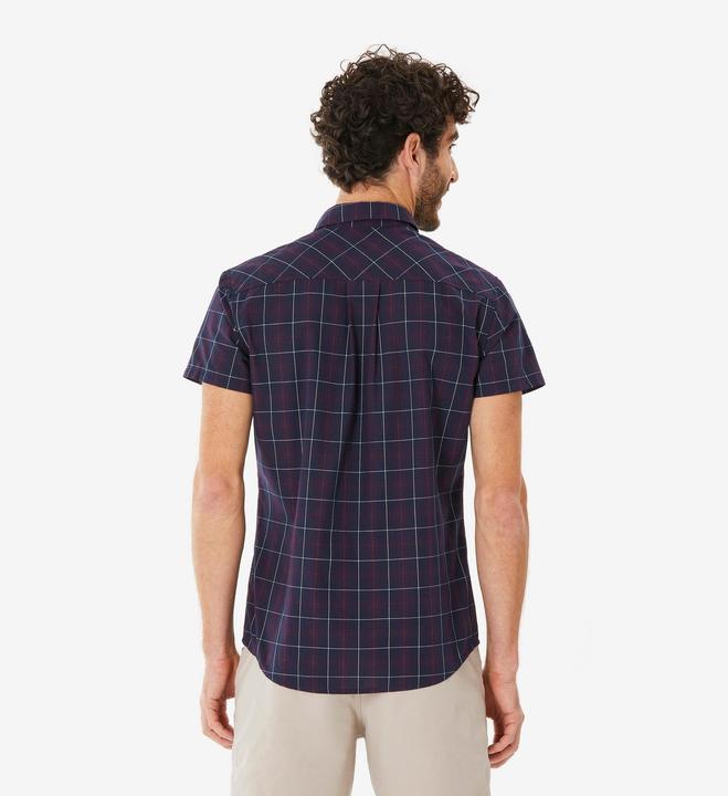 Image du produit Forclaz Chemise de randonnée homme, NH100 MC bleu (3XL)