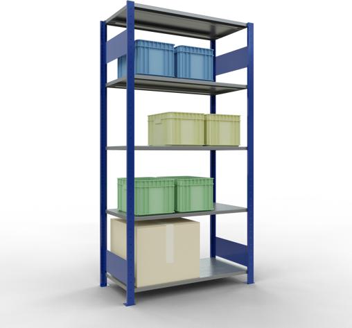 Actual product image Schulte Lagertechnik MULTIplus85 basic racking system with length ledgers