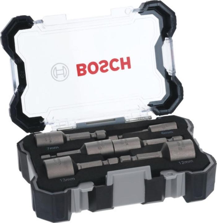 Produktbild Bosch Professional Zubehör 6-tlg. Steckschlüssel-Set, 6–13 mm (12 mm, 10  mm, 13 mm)