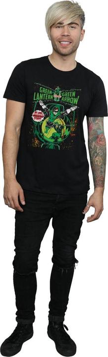Actual product image Mens Green Lantern & Green Arrow Comic Cover Cotton T-Shirt (S)