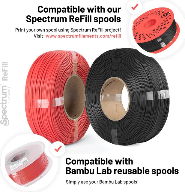 Immagine prodotto Filamento PLA ad alta velocità Refill Lion Orange 1kg 1,75mm (PLA, 1.75 mm, 1000 g)