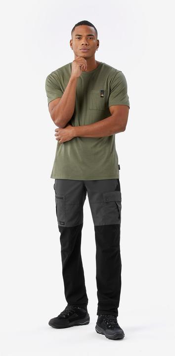 Actual product image Simond Merinoshirt Herren kurzarm 100 % Merinowolle - khaki (XXL)