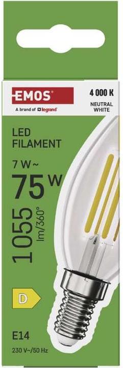 Immagine prodotto Emos Lampada LED Candela a filamento (E14, 1055 lm, 1 x)