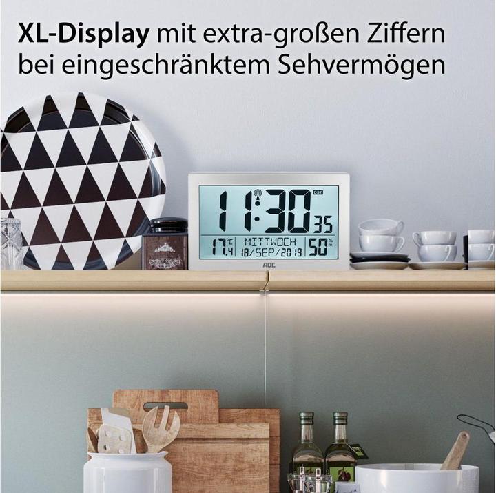 Actual product image ADE Radio controlled wall clock