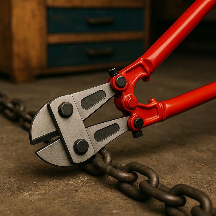 Image du produit Wiltec Coupe-boulon 600 mm (24 pouces) avec Lames en acier au carbone et Arête de coupe trempée Atelier (640 mm)