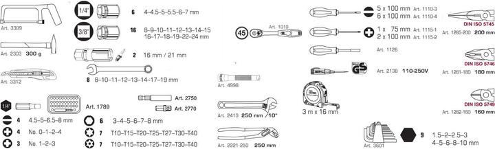 Produktbild Kraftwerk Universal Alu-Werkzeugkoffer Basic, 109-tlg. (109 Teile)