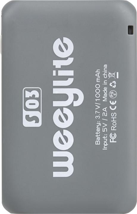 Produktbild Weeylite S03 portable pocket RGB Light Grau