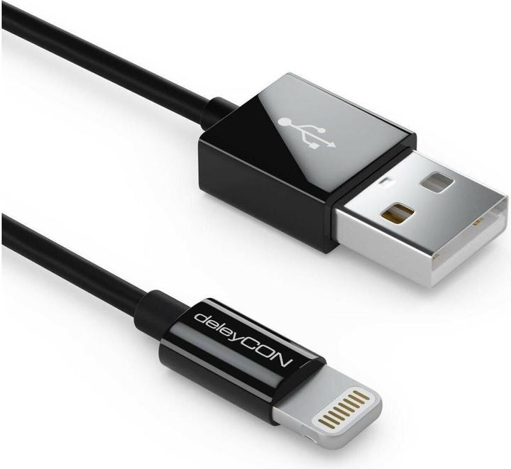 deleyCON Lightning-USB Kabel (1 m, USB 2.0)