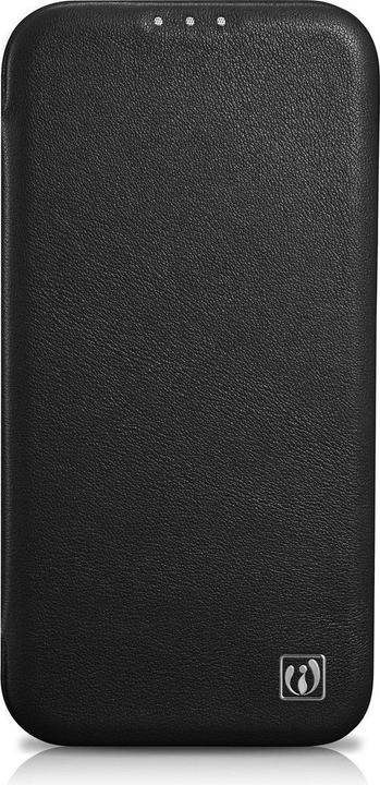 Actual product image iCarer CE Premium Leather Folio Case iPhone 14 Plus Magnetic Flip Leather Folio Case MagSafe black ( (Apple iPhone 14 Plus)
