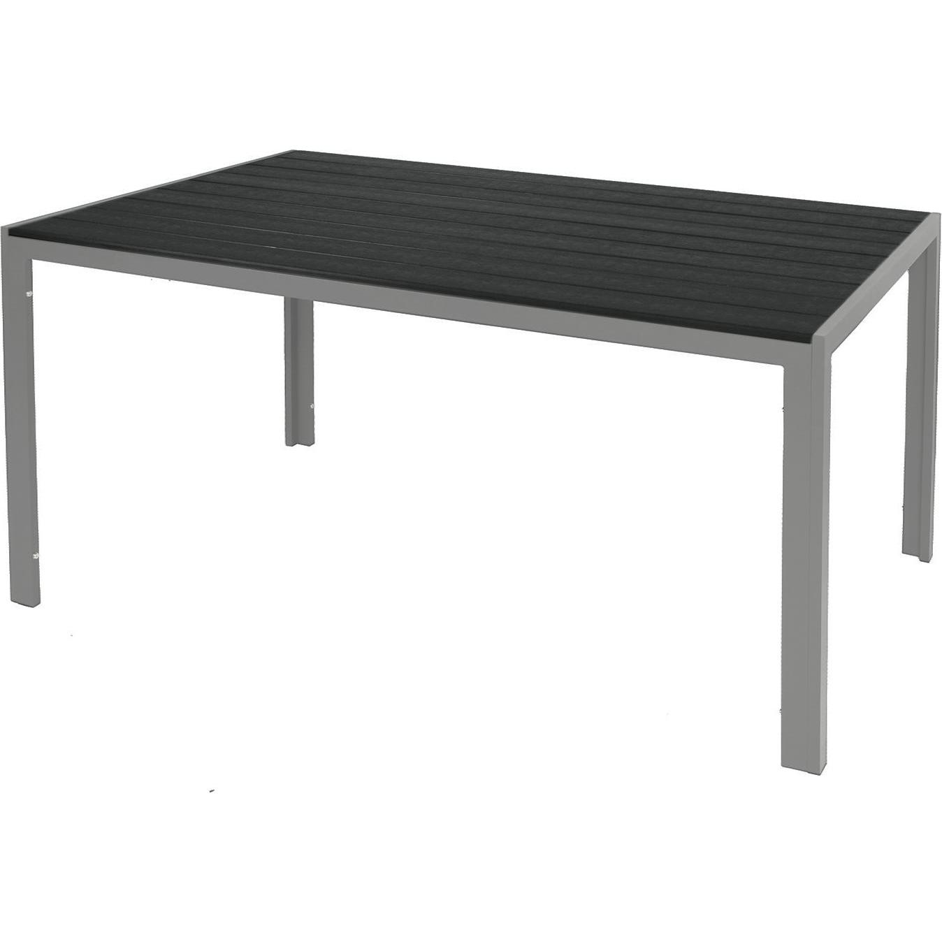 Thumbnail - Mojawo, Gartentisch + Balkontisch, 5tlg Gartenmöbel Set Alu Non-Wood 180x90x74cm + 4 Hochlehner Textilen (180 cm)