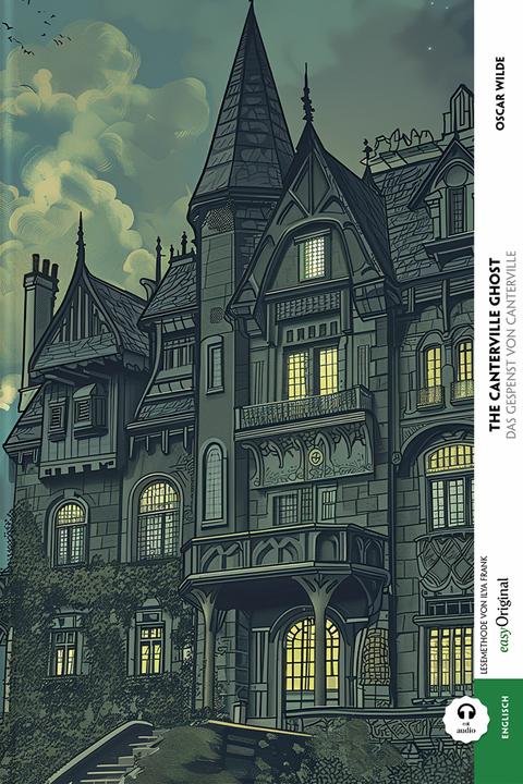Actual product image The Canterville Ghost / Das Gespenst von Canterville (Buch + Audio-Online) - Kommentierte zweis (English, German, Oscar Wilde, 2024)