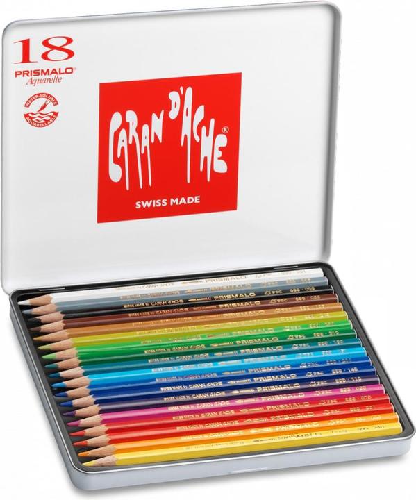 Produktbild Caran d'Ache Prismalo Aquarelle Metallschachtel (18x)