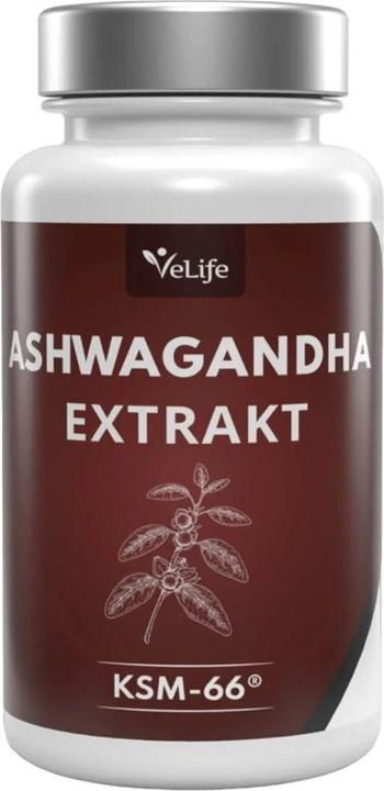 Actual product image VeLife Ashwagandha extract KSM-66 Tabl Ds 120 Stk (120 Piece, Pills, 60 g)