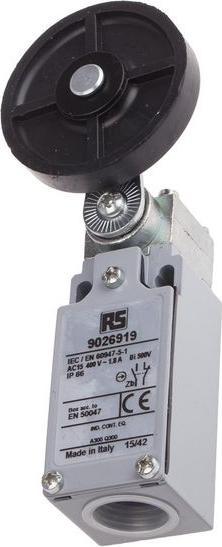 Produktbild RS PRO LS M20 50 rub roller lever 1NO + 1NC